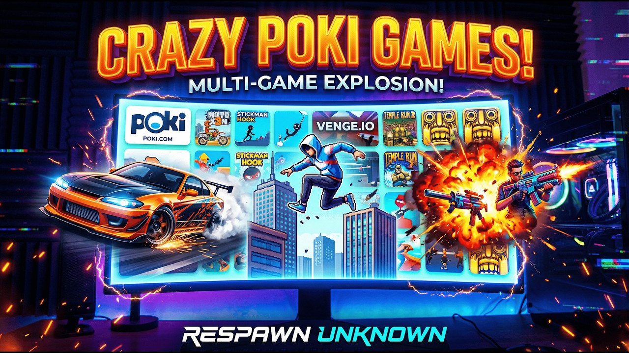 Playing CRAZY Poki Games Online 😱 | Fun & Addictive Browser Games!