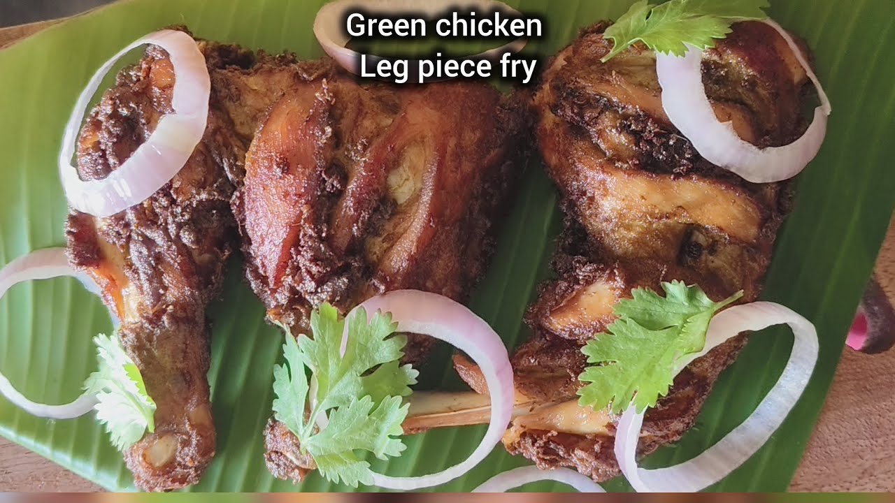 Green chicken leg piece fry recipe in tamil/🤤🤤 tasty#trend#viralvideo#@Aarthi food paradise 