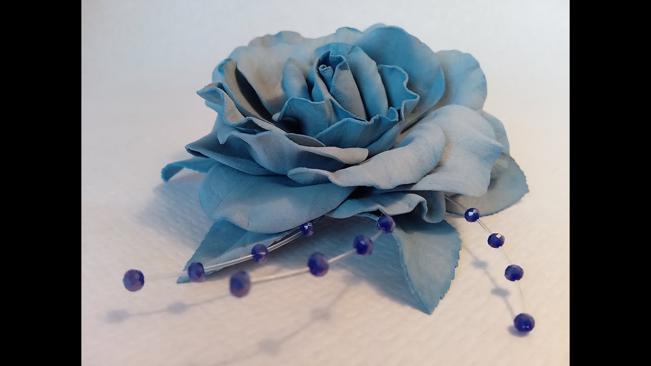 DIY🌹Spilla fiore rosa/tutorial/craft/fatto a mano/foam🌹@maroledda