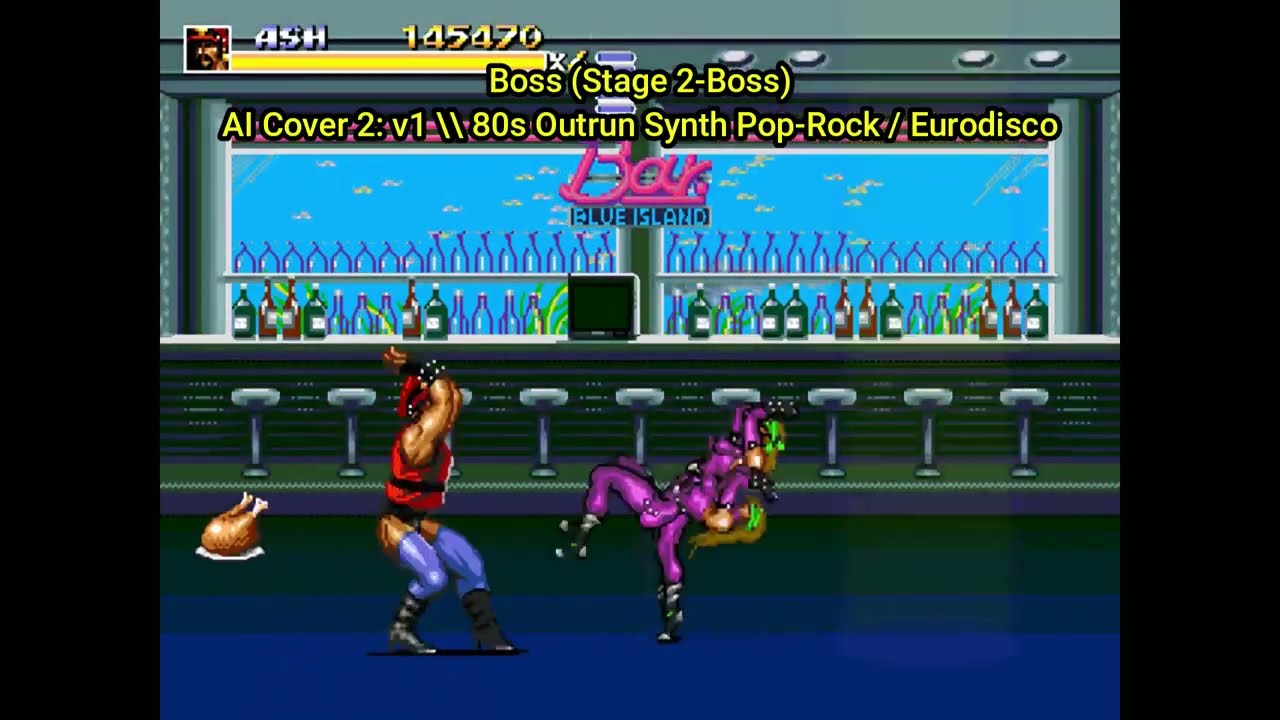 Streets Of Rage 3 - Boss (Stage 2-Boss) [AI Cover  7: v1] \\ 80s Outrun Synth Pop-Rock / Eurodisco