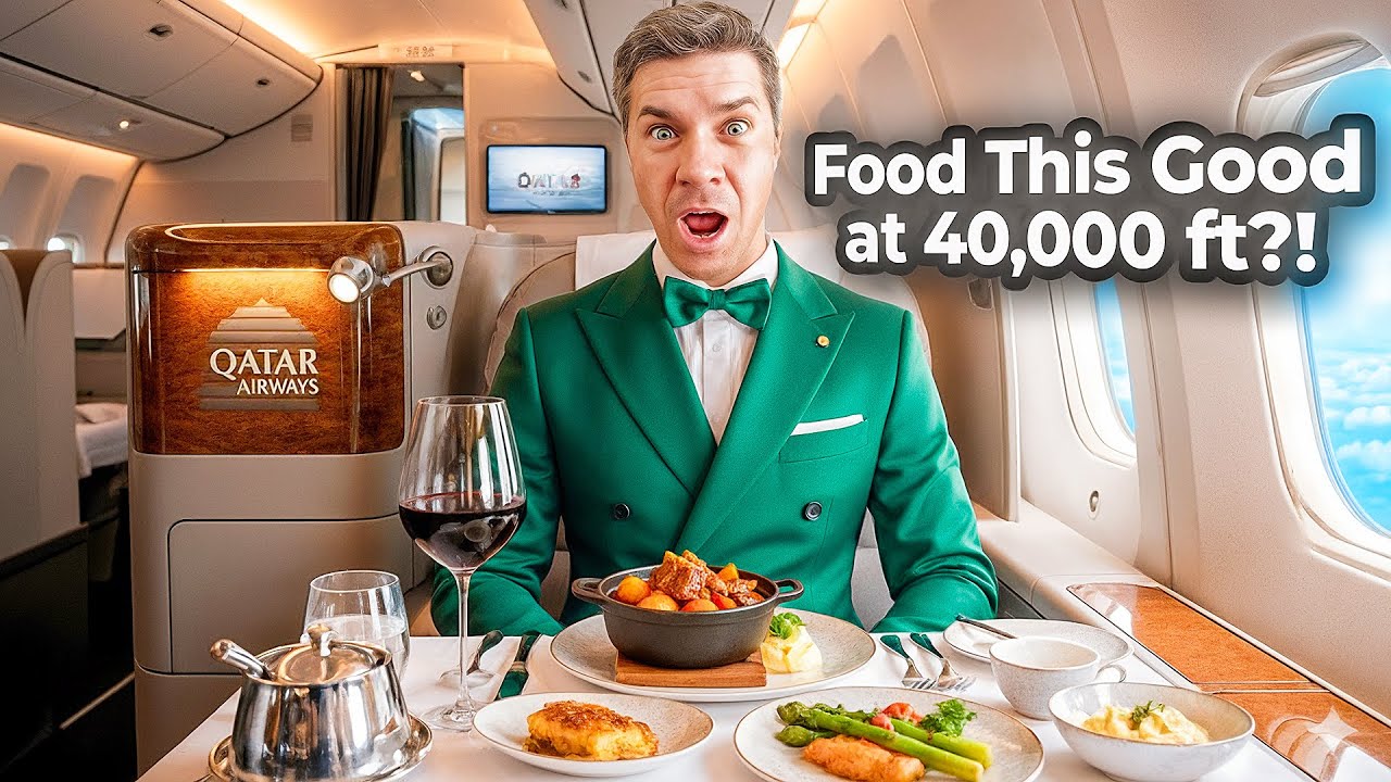 Я летел бизнес-классом 5-звездочного QATAR из Кейптауна в Доху #luxurytravel #businessclass #qata...