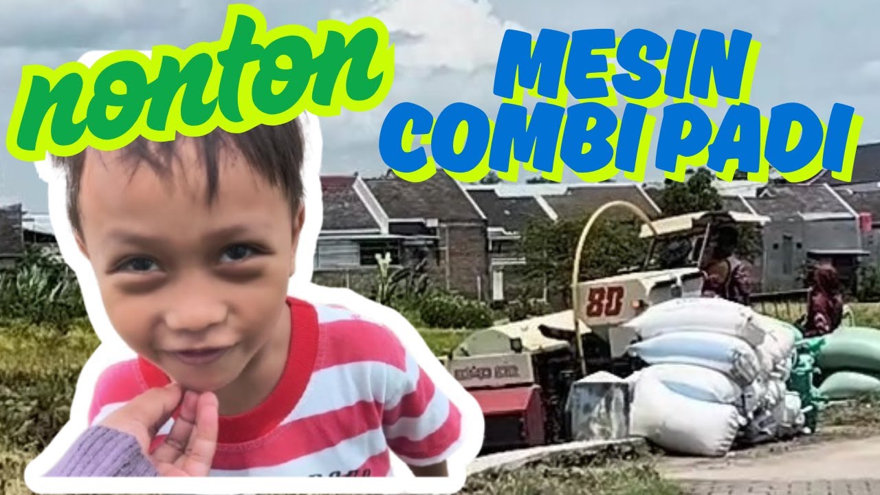NONTON MESIN COMBI PANEN PADI BESTIII SIANG INI PANAS BANGETTT