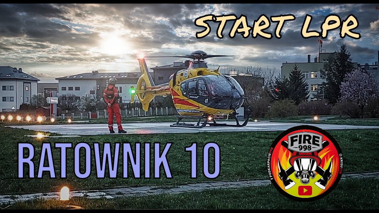 START ŚMIGŁOWCA LPR SANOK - EC 135 