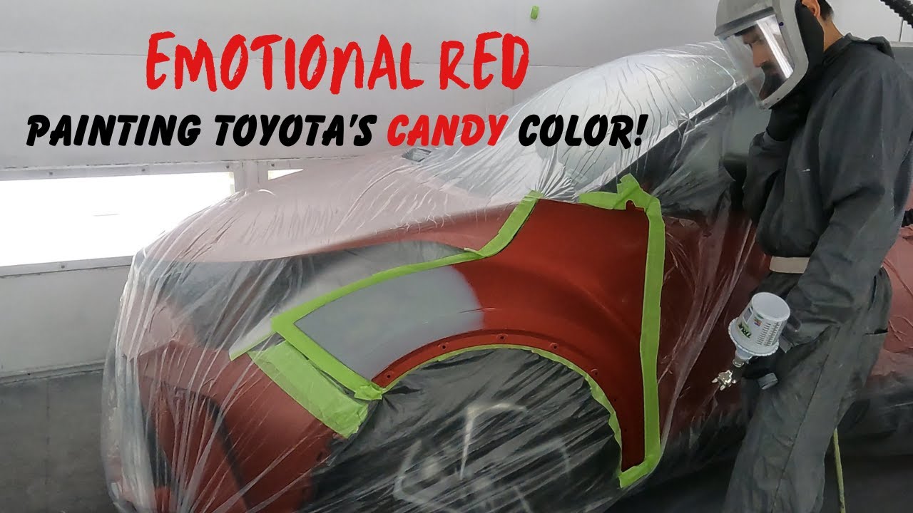 Painting Toyota's Candy Color, Emotional Red, A Tri-Coat Blending 101