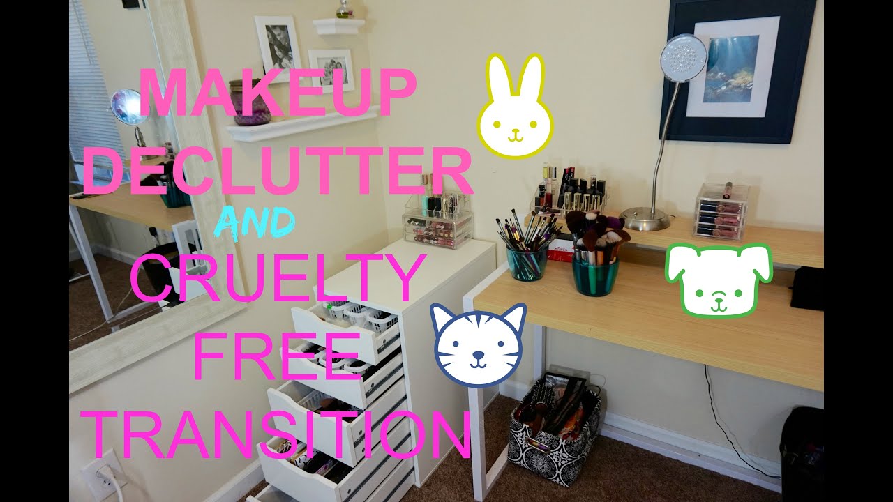 Makeup Collection Declutter + Cruelty Free Transition