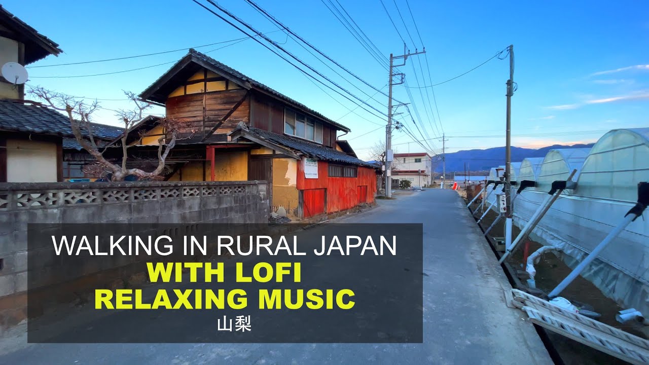 【4K】RELAXING WALK IN JAPANESE COUNTRYSIDE with LoFi beats