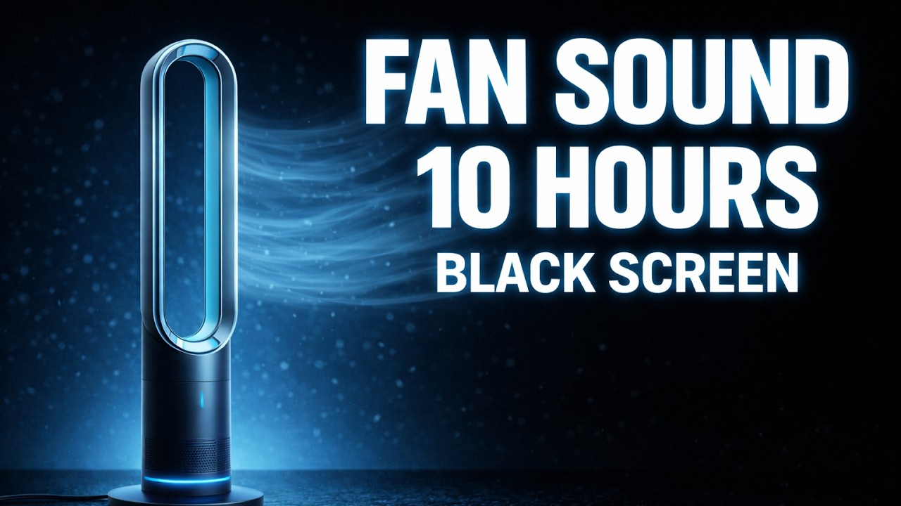 😴 10 Hours of Soothing Fan Noise | The Perfect White Noise for Sleep & Focus 🌀 White Noise All Night