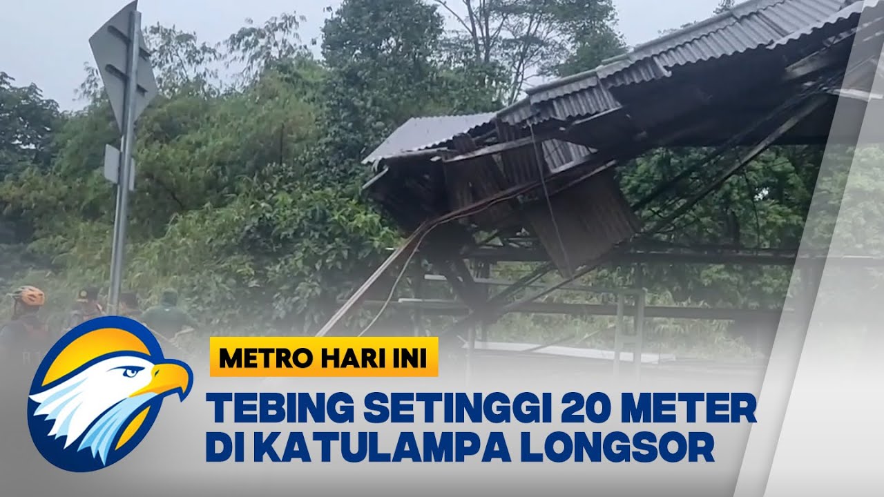 Tebing Setinggi 20 M Longsor di Katulampa, 3 Bangunan Ambruk di