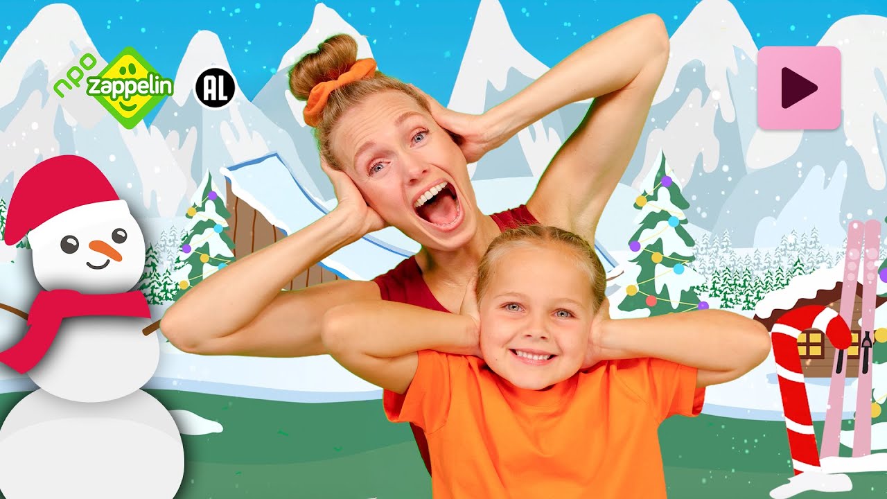 KINDERYOGA: SNEEUWPRET MET ROOS ❄️⛄️ | Yoga mee met Roos | NPO Zappelin