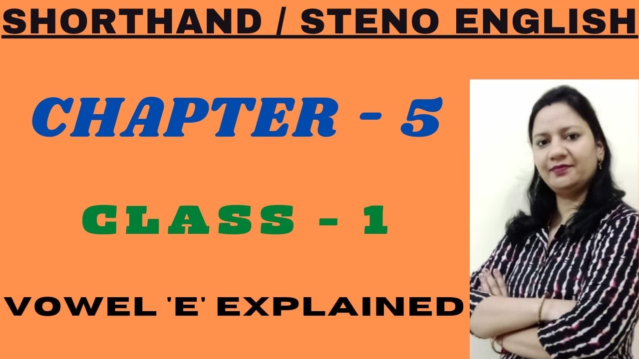 English Shorthand Course| Chapter 5 Class 1| shorthand vowels in english | #stenography | #shorthand