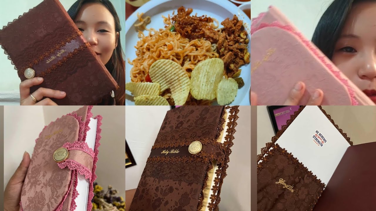 Cooking spicy fried noodles| Customized Bible cover| Face revealing video