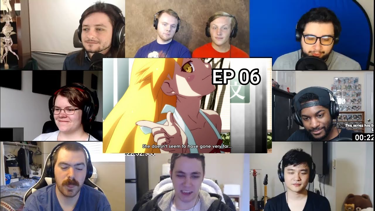 Nisemonogatari Episode 6 Reaction Mashup