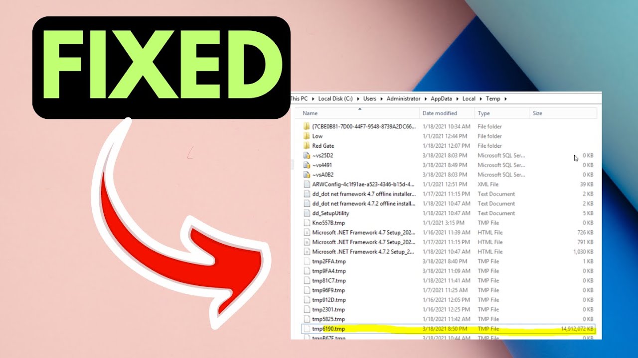 How to access  tmp files