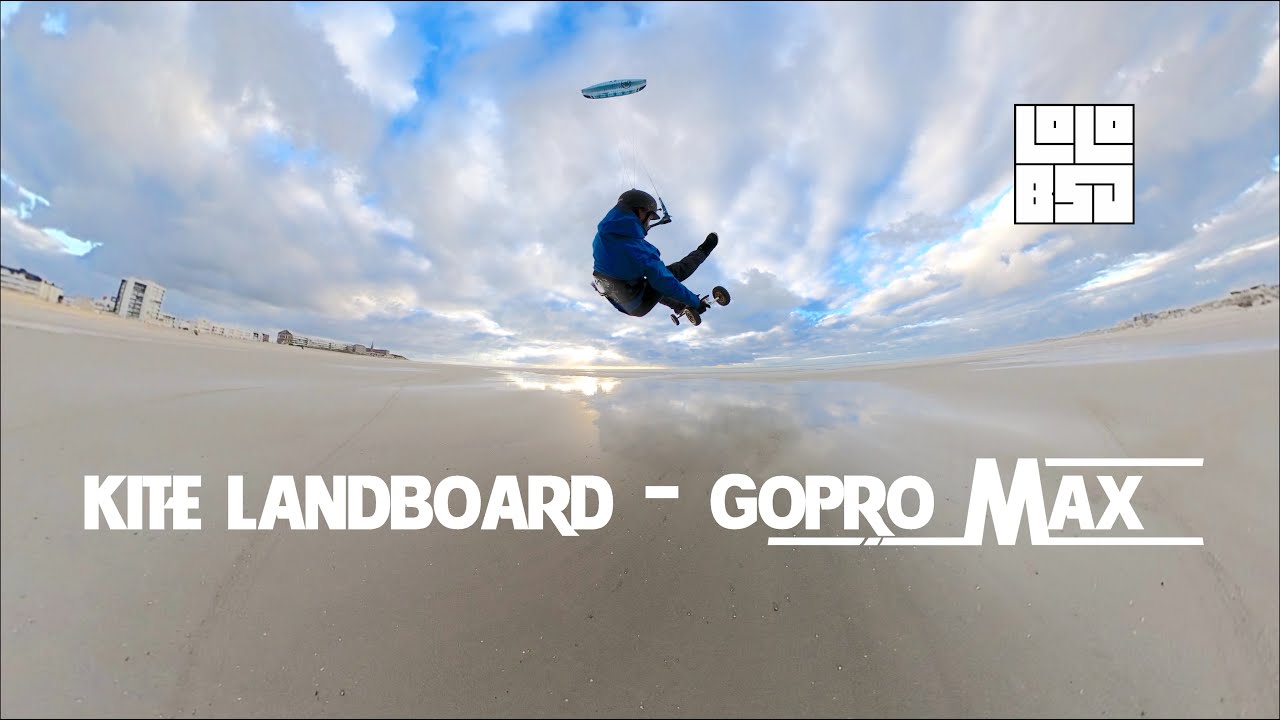 Kite LandBoard GOPRO MAX - Berck 22 October 2021
