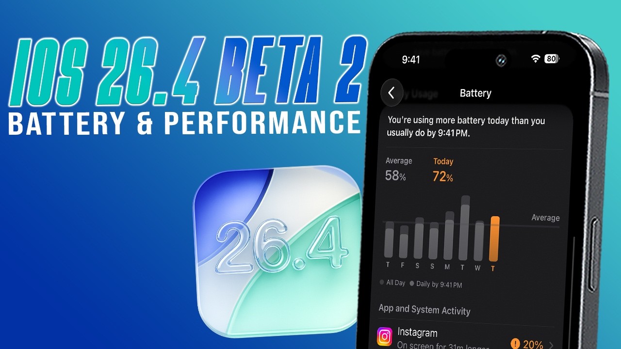 iOS 26.4 Beta 2 Battery Life & Performance (After 3 Days)