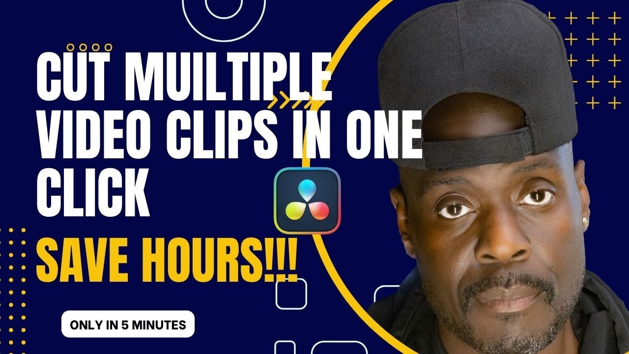 How To Cut Multiple Clips At ONCE Davinci Resolve EASY!