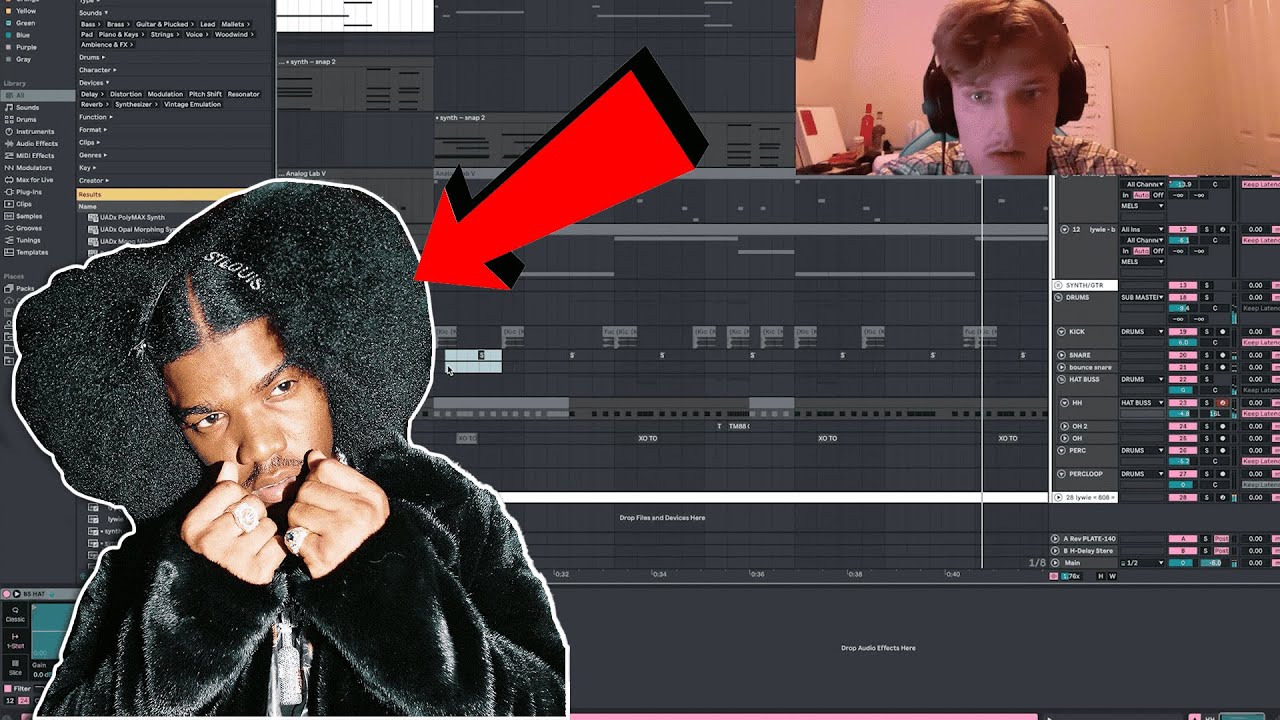 Making a BOUNCY Smino x Monte Booker Type Beat | Ableton Cookup