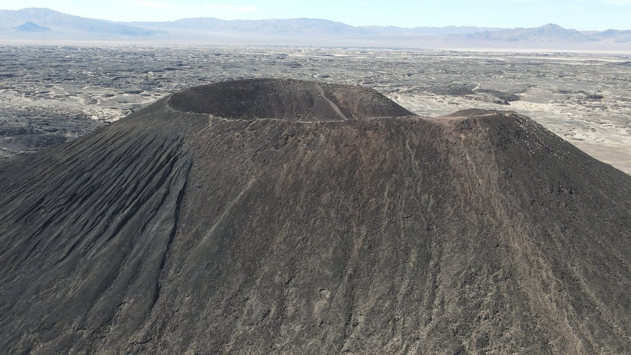 A Volcano in Southern California???        #volcano #hikingadventures #mojavedesert #drone #dji