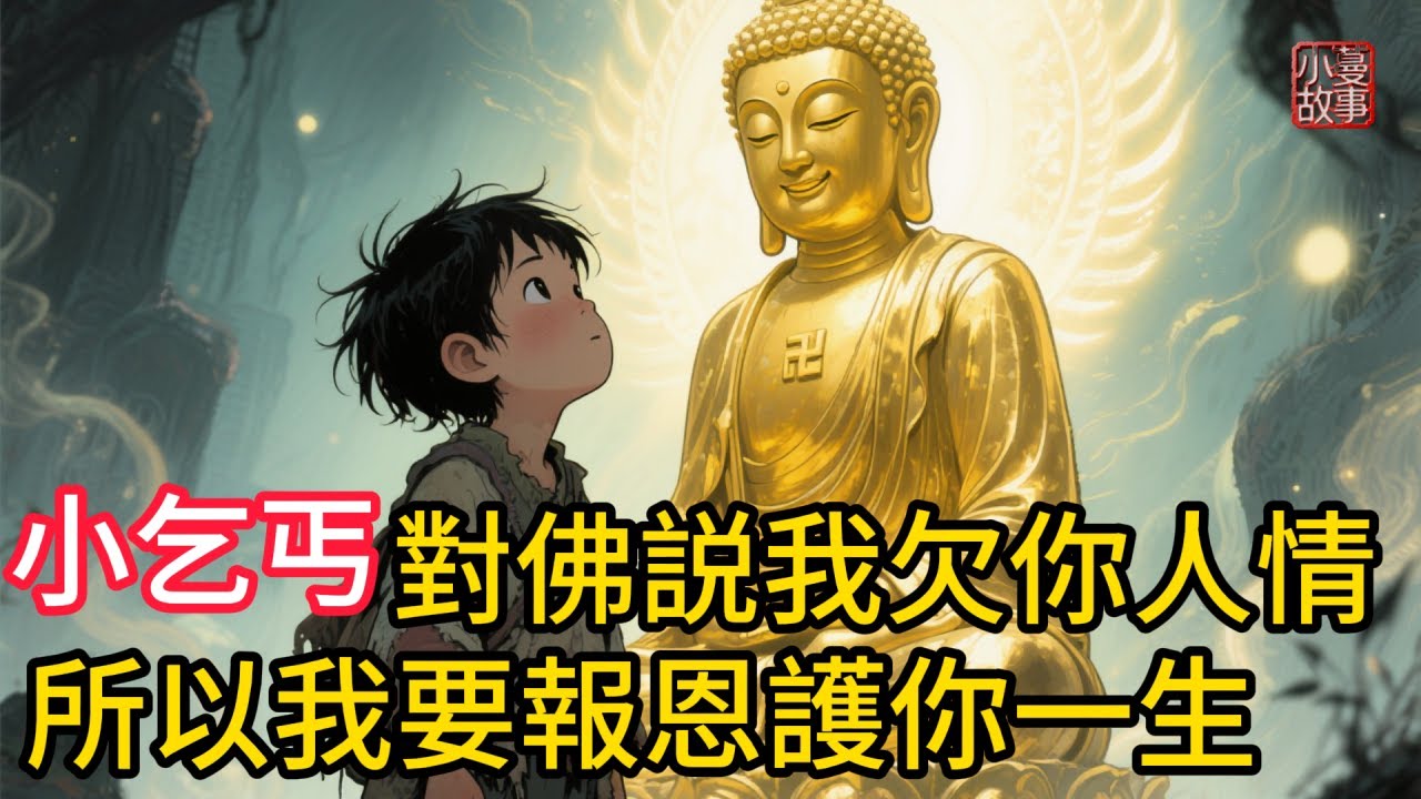 九歲小乞丐對佛説我欠你人情，所以我要報恩護你一生！九歲乞丐發現有人偷金佛！憑赤子之以乞丐之軀追佛三百里！#民間故事 #故事頻道 #感人故事 #睡前故事 #佛教故事 #因果報應 #講故事 #中文故事
