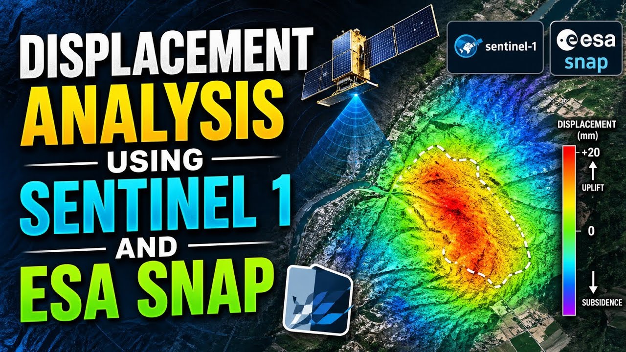 Displacement Mapping Using Sentinel ESA SNAP #sentinels #remotesensing #landslide #landslides #snap