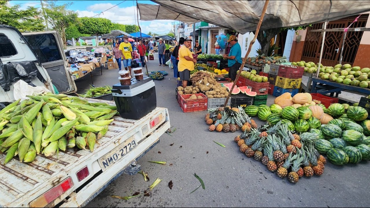 ALIMENTOS COM FARTURA NA FEIRA EM CRUZES-PE. ISTO É NORDESTE!