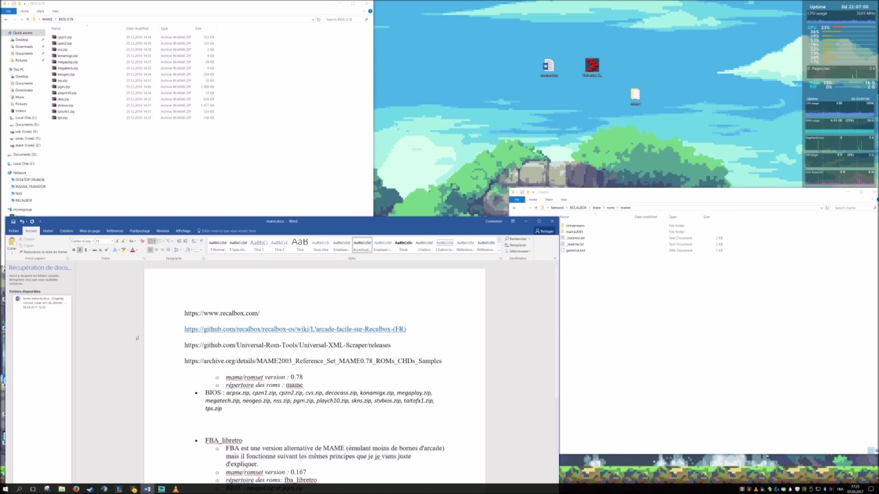 Les Tutos: Raspberry PI No.1: Recalbox: Installation, Jeux MAME, XML Scrapper