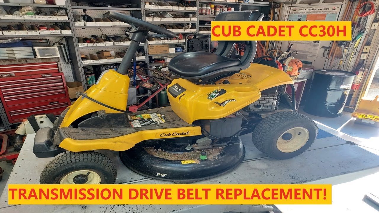 Cub Cadet CC30H | Замена приводного ремня трансмиссии!
