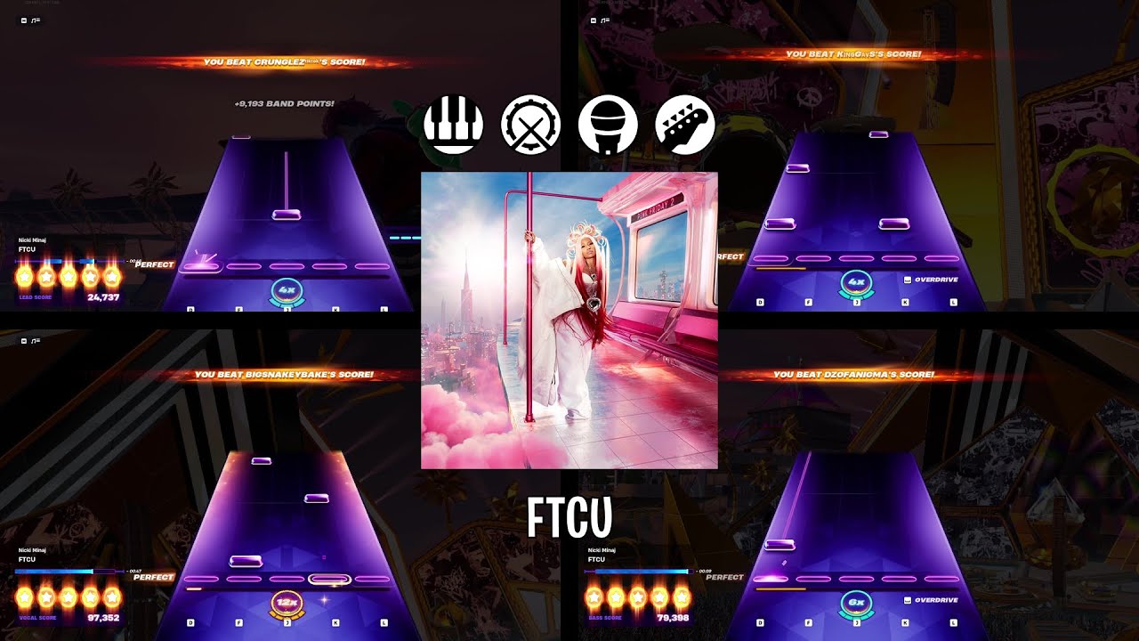 FTCU | All Tap Mode Instruments | Expert Flawless | Fortnite Festival