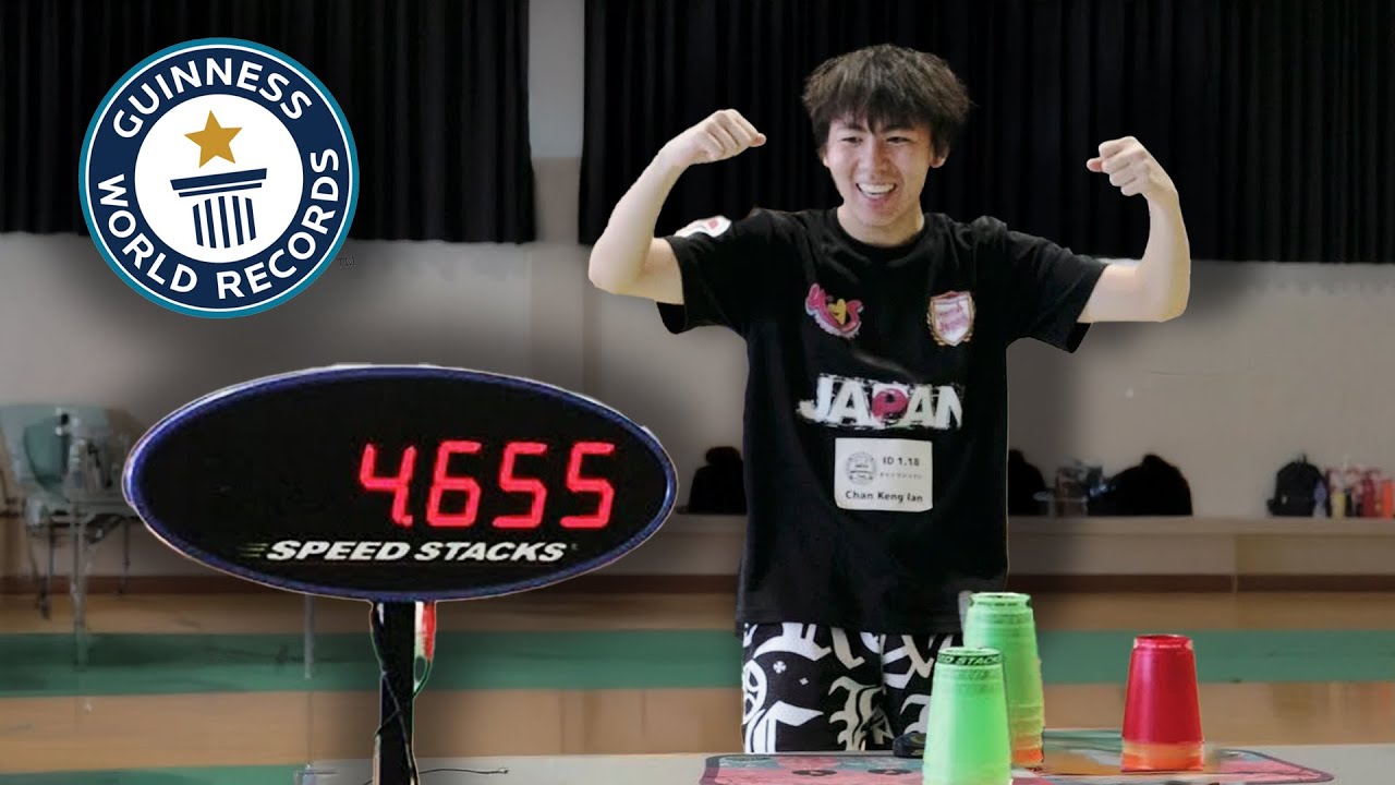 This is the REAL Fastest Cup Stacking World Record...