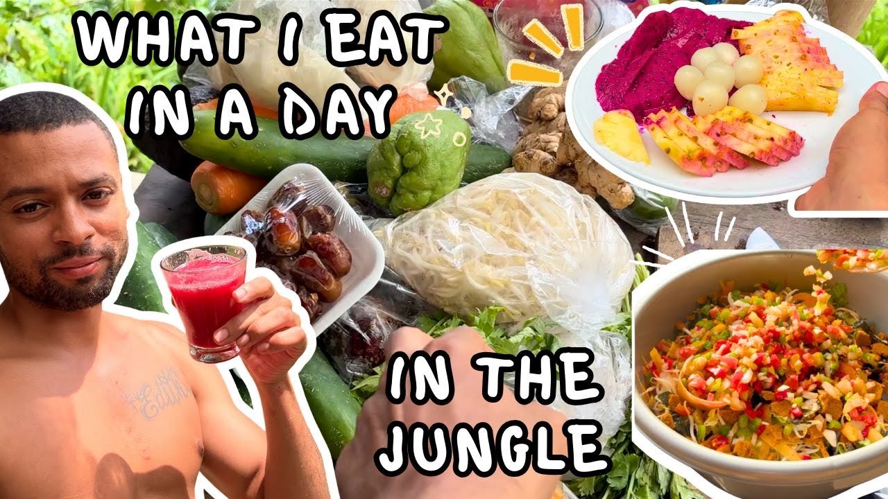 Raw vegan in the Jungle What i eat in a day