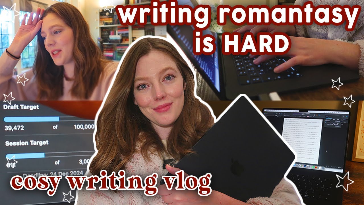 WRITE A ROMANTASY NOVEL WITH ME | writers block, finding time to write & my new routine