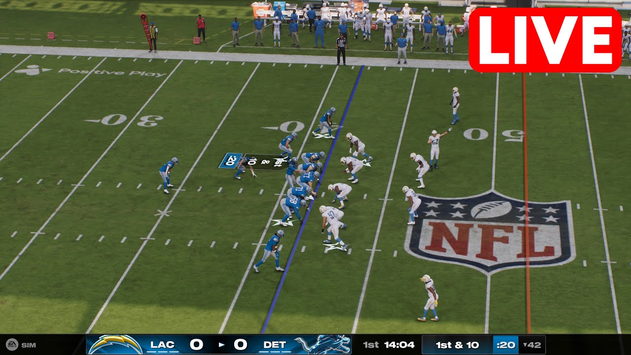 🔴 Los Angeles Chargers vs Detroit Lions | HOF NFL Preseason - 31st July 2025 Madden 25 Simulation