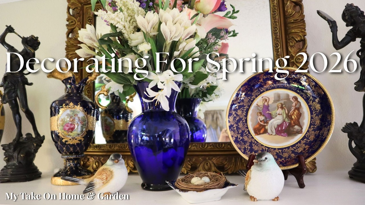 NEW Spring Decor Haul & A Few Spring Floral Arrangements & Vignettes