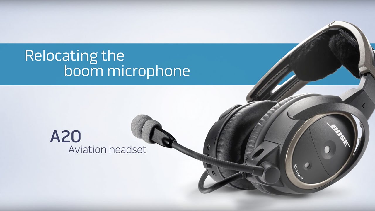 Bose A20 Aviation Headset - Relocating the Boom Microphone