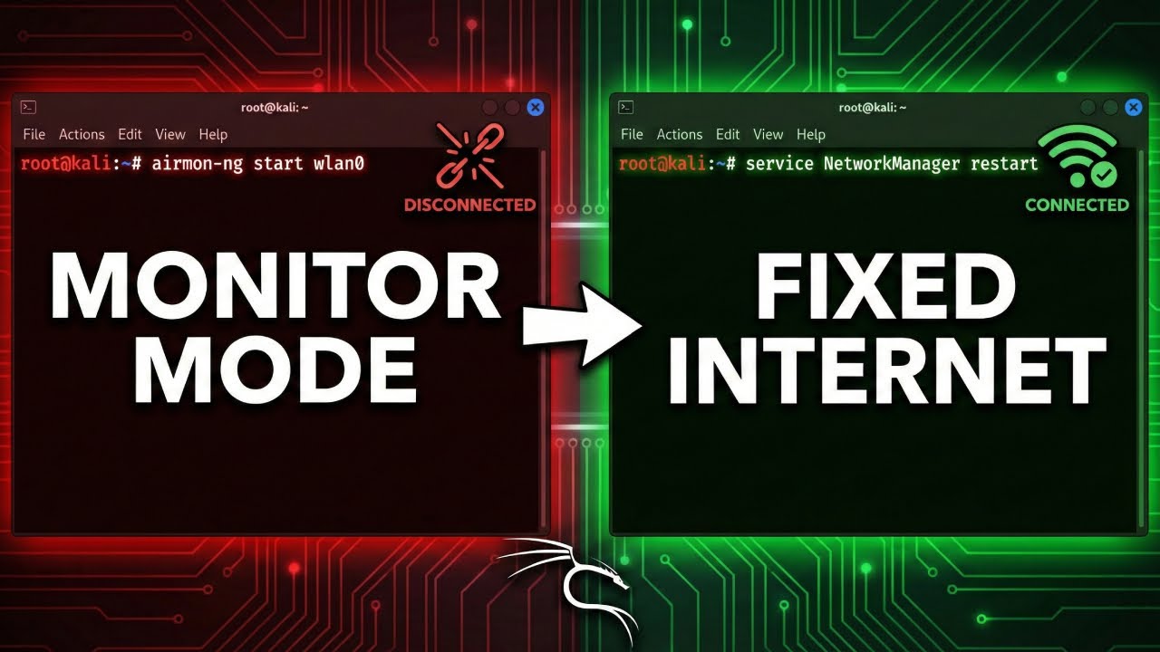 Как включить режим мониторинга в Kali Linux