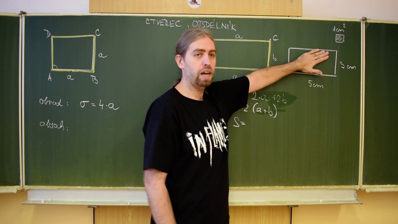 Matematika 6. ročník - Čtverec a obdélník - obvod a obsah