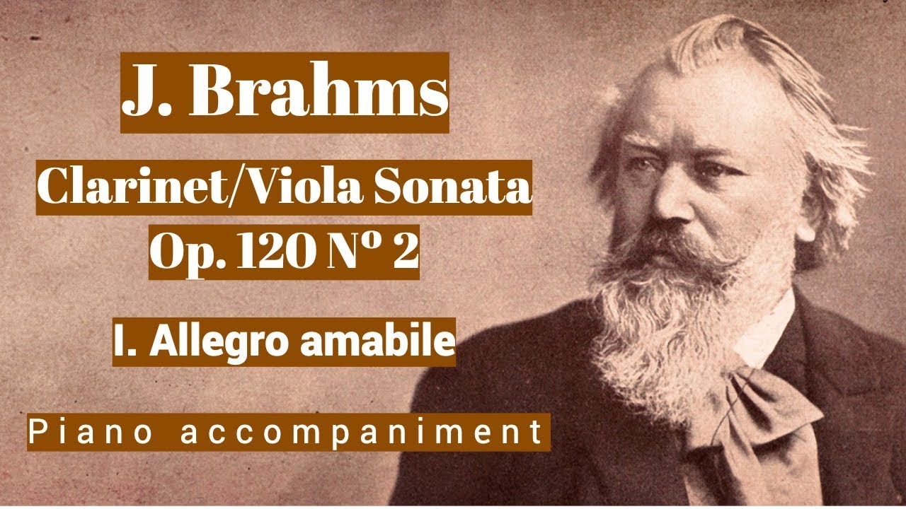Brahms - Clarinet/Viola Sonata Op 120 Nº 2 - I. Allegro amabile - Piano Accompaniment