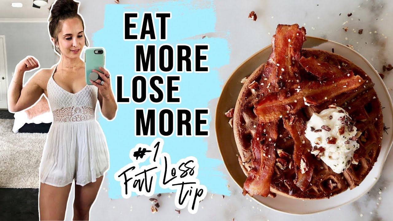 What I Eat on a DIET BREAK | My #1 WEIGHT LOSS TIP 😍Chocolate Peanut Butter Protein Waffle Recipe