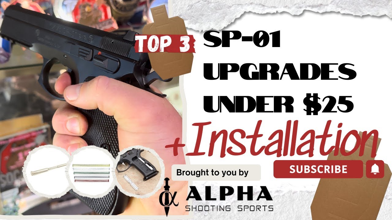 MY TOP 3 CZ 75 SP-01 UPGRADES FOR UNDER $25 each + INSTALLATION!!
