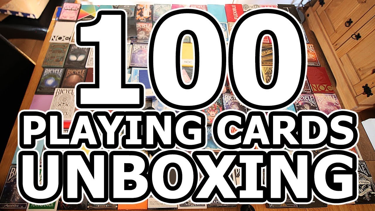 UNBOXING - 100 DECKS OF PLAYING CARDS MURPHY'S MAGIC