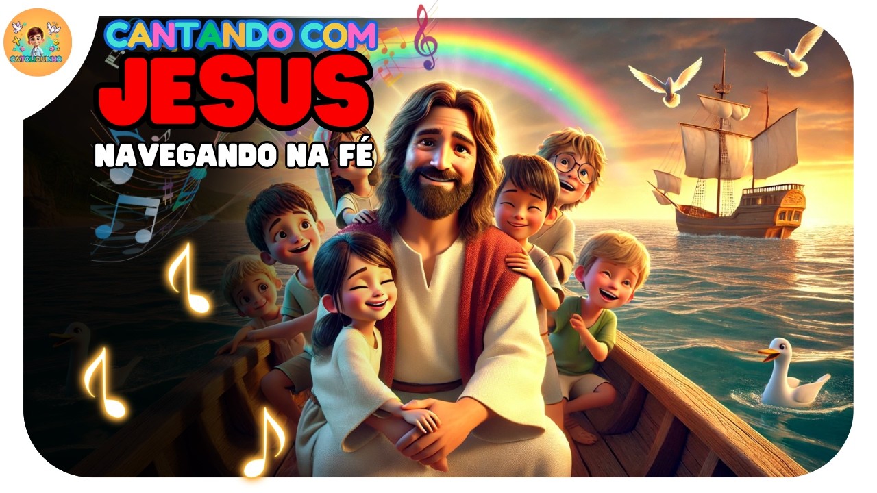 ✨🎶CANTANDO COM JESUS - NAVEGANDO NA BARCA DA FÉ! 🚢✨ COLETÂNEA DE MÚSICA INFANTIL