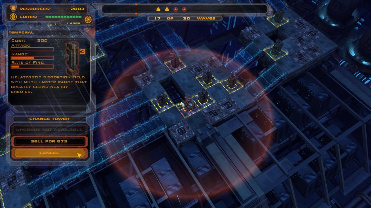 Defense Grid - Mission 20 - Last Stand - Frozen Core - Gold