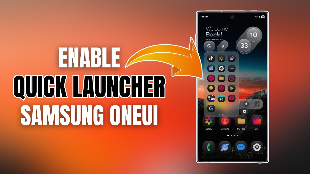 Включить быстрый запуск в Samsung One UI