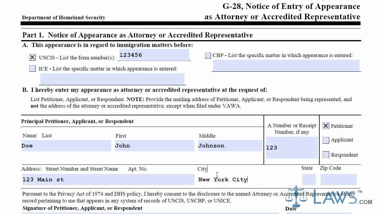 Form G-28