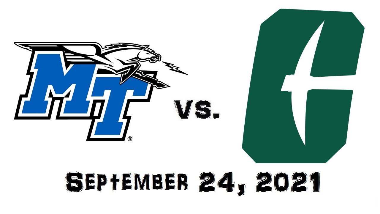 September 24, 2021 - Middle Tennessee Blue Raiders vs. Charlotte 49ers Full Football Game