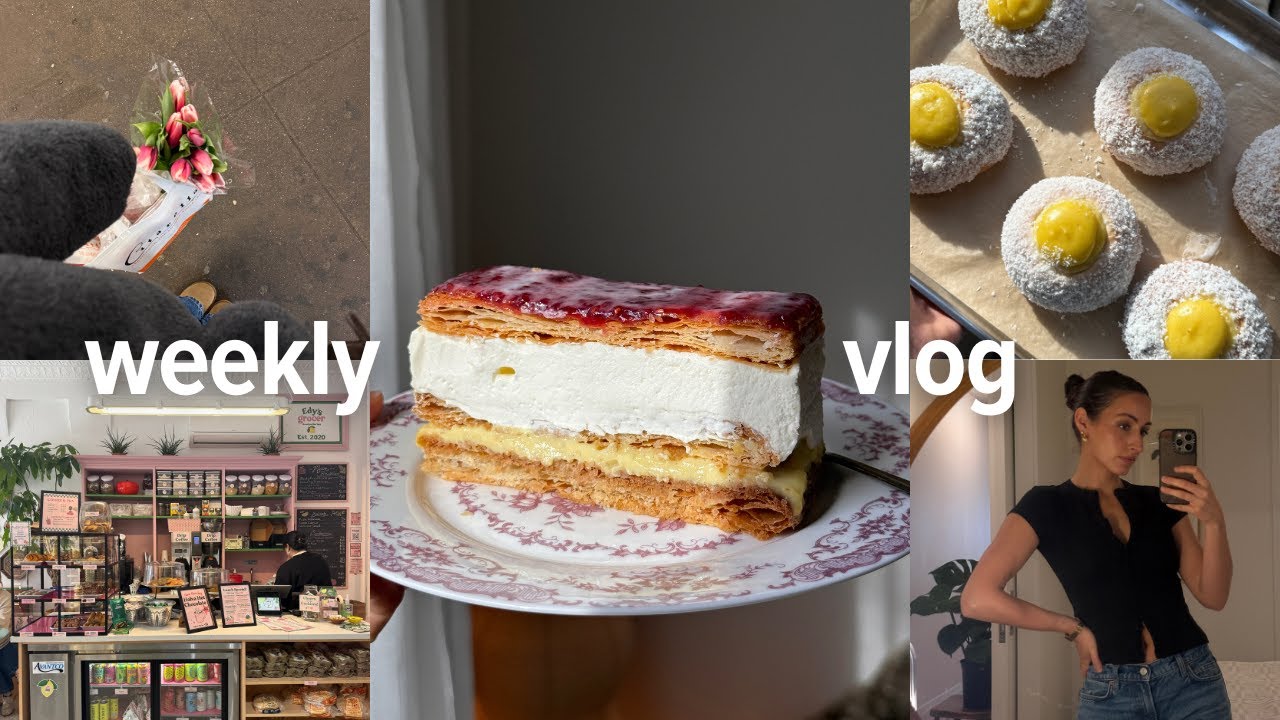 Weekly vlog: Norwegian custard buns, Napoleon cake & more recipe testing