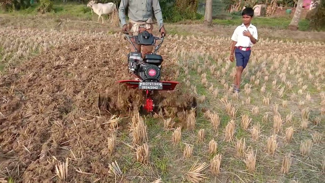 Nipha 100GG Power weeder Farming Demo #Litu vlog