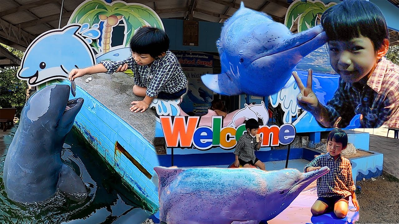 น้องอคิณ | VLOG เที่ยวโอเอซีสซีเวิลด์ โลมาร้องเพลง ทรงอย่างแบด Bad Boy เปเปอร์ เพลนส์ | aKiNG FAMiLY