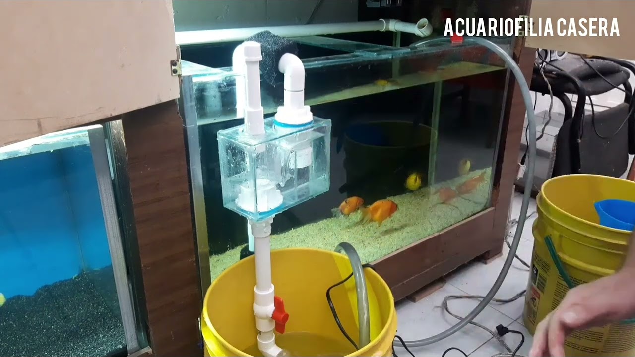 como elaborar un overflow para bajada de agua del acuario al sump sin hacer perforaciones. parte 2