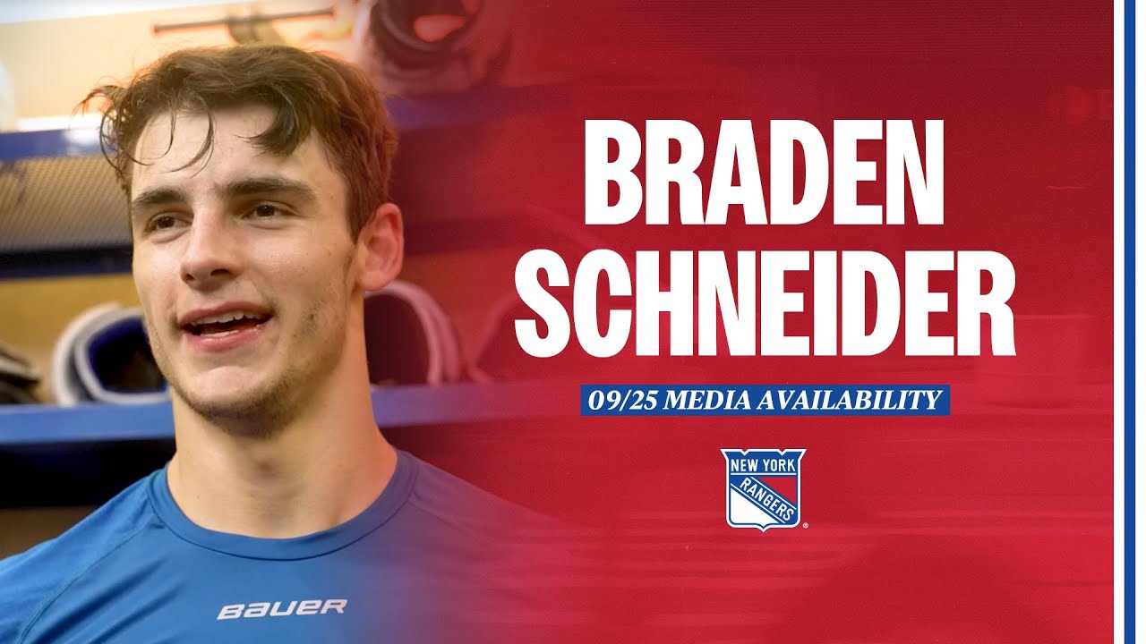 New York Rangers: Braden Schneider Media Availability | September 25, 2023
